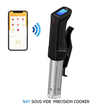 Inkbird ISV-100W WiFi Sous Vide Cooker,  1000W Precise Temperature & Time Control with Fast Heating, Smart Wireless Immersion Circulator - Imported from UK